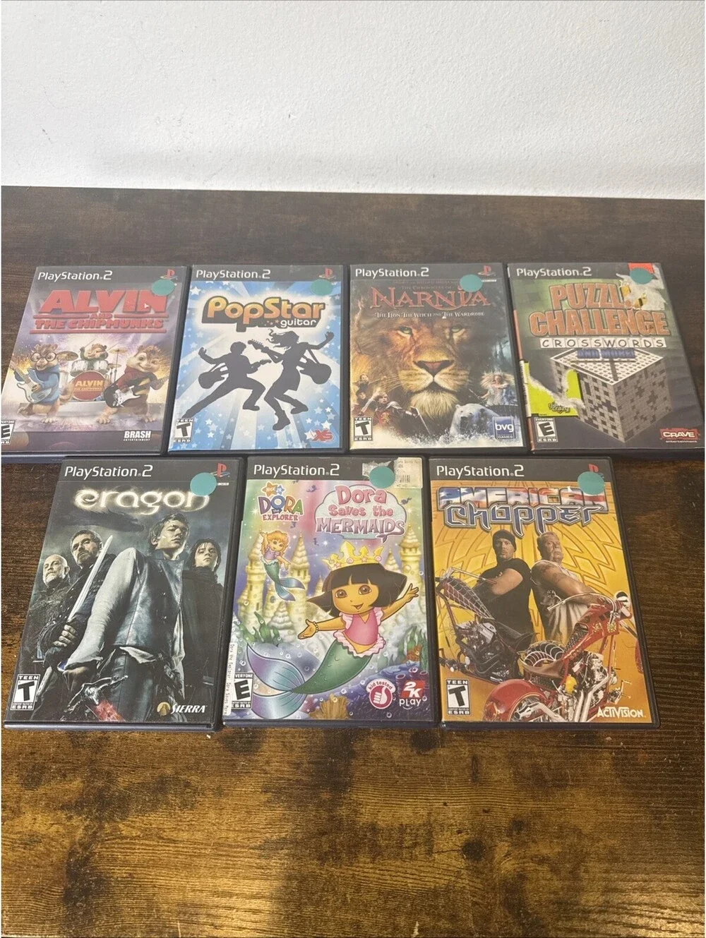 PS2 Game Bundle Lot (7) Tested Complete CIB – Kids • Action • Fantasy • Puzzle –